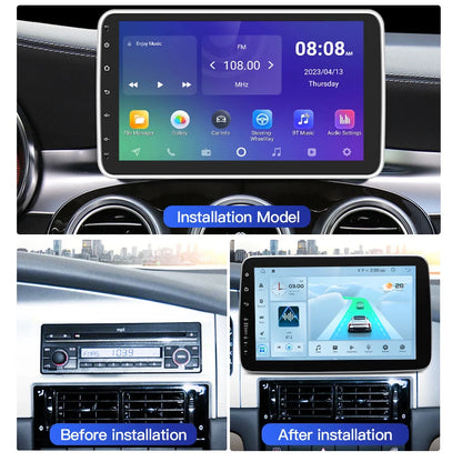 1Din 9inch 10inch Android13 Carplay Android Auto WIFI Bluetooth Car Radio Multimedia Video Player  GPS Navi Universal Screen BT